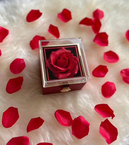 Single Authentic Red Rose Box