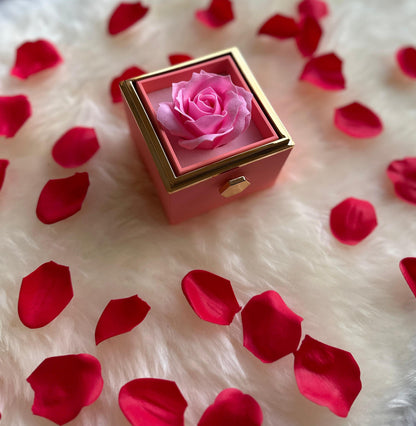 Single Authentic Pink Rose Box