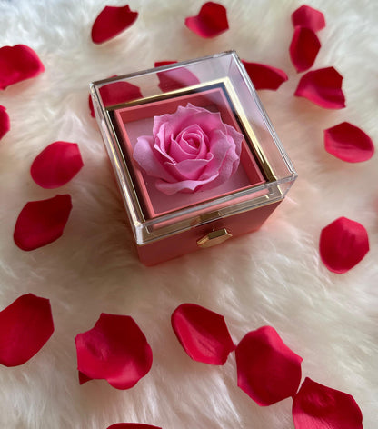 Single Authentic Pink Rose Box